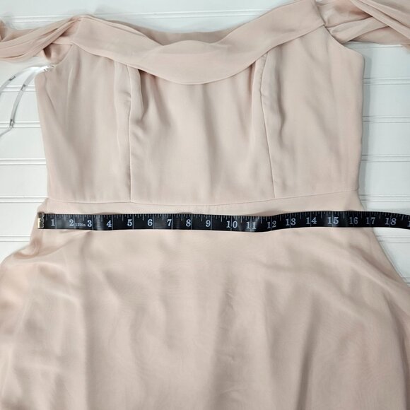 Thread Women's Cameo Off The Shoulder Draped Neck Chiffon Dress Size 10R NWT - Picture 14 of 15